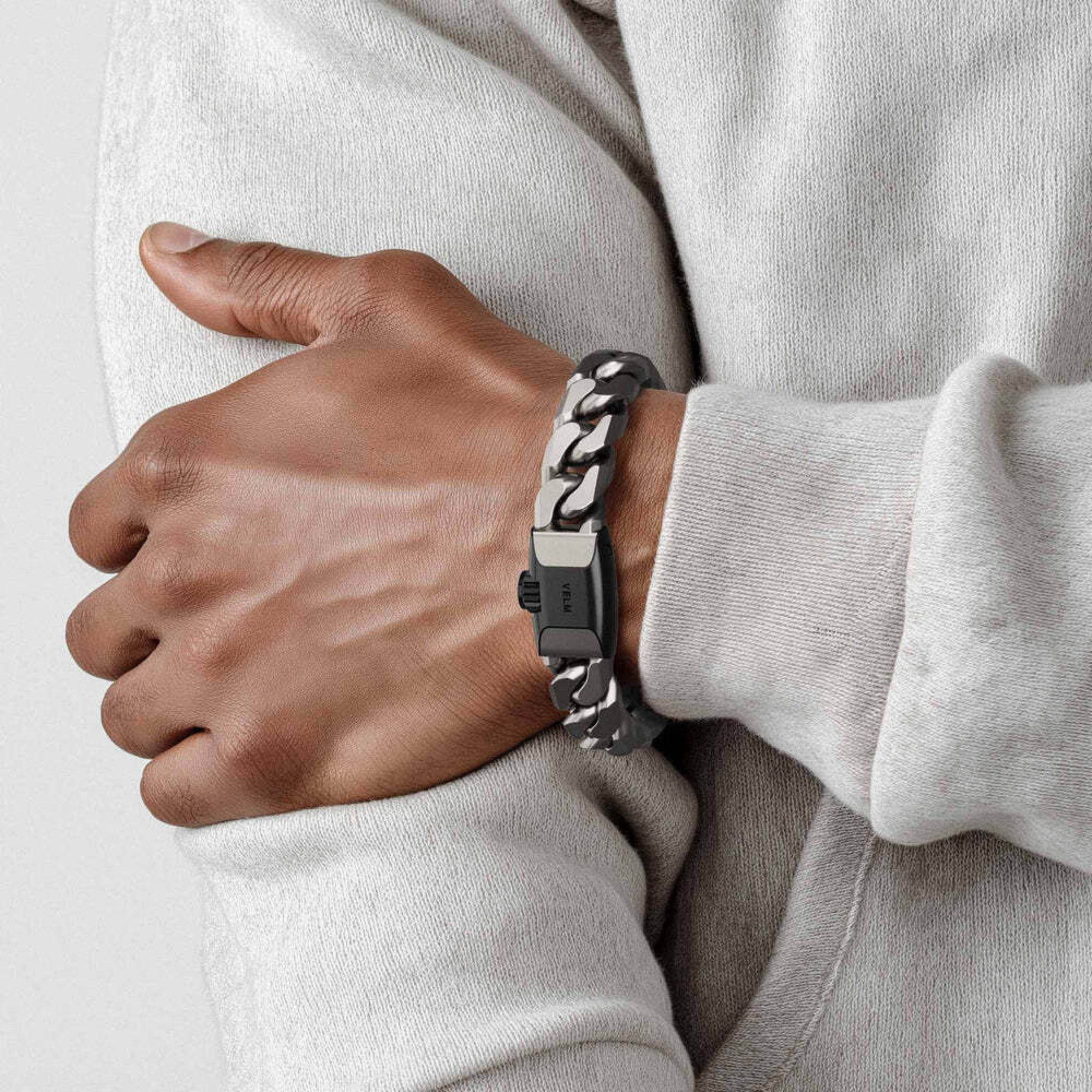 Премиальный мужской титановый браслет-цепочка Malibu Titanium Bracelet